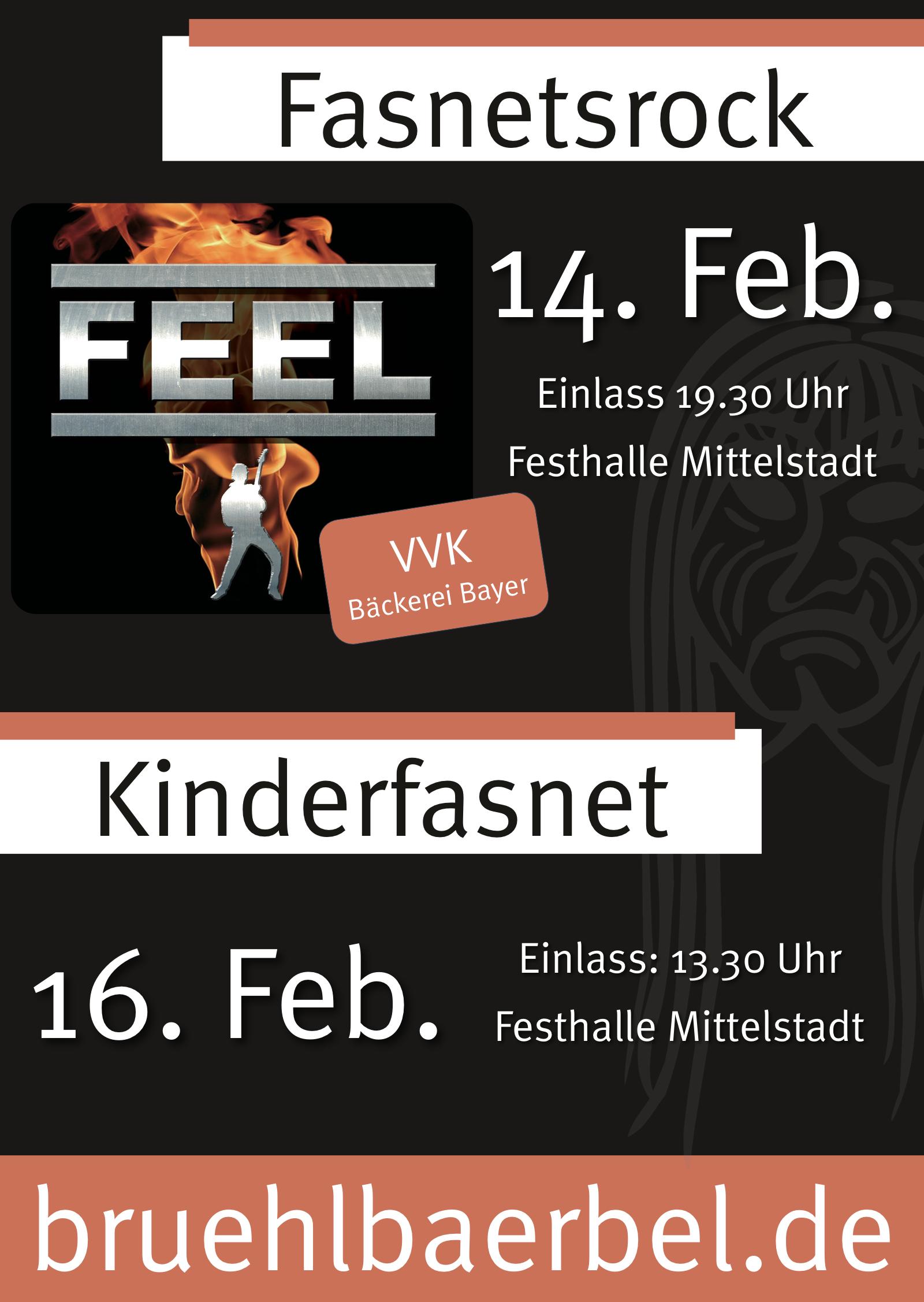 Fasnetsrock am 14.02.2025 und Kinderfasnet am 16.02.2025 in Mittelstadt